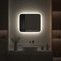 Зеркало с окантовкой Defesto Aura 70x60, LED подсветка, сенсорный выключатель, нейтральный белый свет DF 2966SH