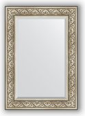 Зеркало Evoform Exclusive 700x1000 с фацетом, в багетной раме 106мм, барокко серебро BY 3450