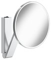 Зеркало косметическое Keuco iLook_move, подсветка, круглое, выключатель, увеличение х5, хром 17612 019004