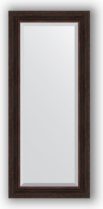 Зеркало Evoform Exclusive 690x1590 с фацетом, в багетной раме 99мм, тёмный прованс BY 3577