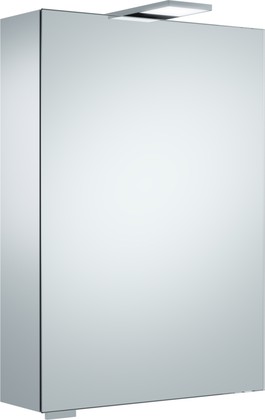 Зеркальный шкаф Keuco Royal 15, 50x72см, с подсветкой, петли слева, алюминий серебристый 14401 171201
