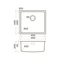 Кухонная мойка Omoikiri Tadzava 49-U/I IN, нержавеющая сталь 4993074