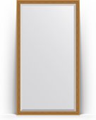 Зеркало Evoform Exclusive Floor 1080x1980 пристенное напольное, с фацетом, в багетной раме 70мм, состаренное золото с плетением BY 6141