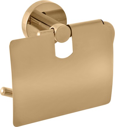 Держатель туалетной бумаги RAV Slezak Colorado, с крышкой, золото COA0400Z