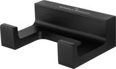 Двойной крючок для ванной Wonzon & Woghand Eclipse, чёрный матовый WW-9125-BL
