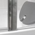 Шторка на ванну Roth Hitech BVL, 90см, дверь справа, прозрачное стекло, хром 289-900000P-00-02