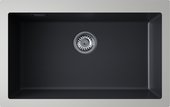 Кухонная мойка Omoikiri Omishima 76-U BL Matt Natceramic, подстольный монтаж, чёрный матовый 4997517