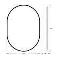 Зеркало с окантовкой Defesto Aura 50x70, LED подсветка, без выключателя, нейтральный белый свет DF 2923