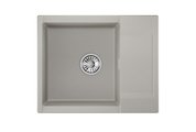 Кухонная мойка Granula Estetica ES-6202, 620x500, с крылом, кварц, Базальт 6202, БАЗАЛЬТ