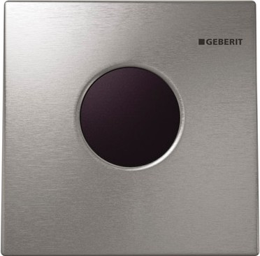 ИК привод смыва для писсуара, пластиковая кнопка матовый хром Geberit Sigma01 116.021.46.5