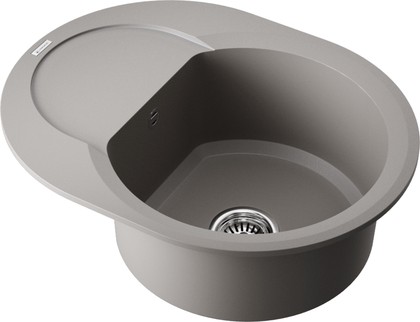 Кухонная мойка Omoikiri Sakaime 60E-GR с крылом, Tetogranit, leningrad grey 4993544