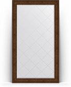 Зеркало Evoform Exclusive-G Floor 1170x2070 пристенное напольное, с гравировкой, в багетной раме 120мм, состаренная бронза с орнаментом BY 6379