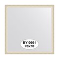 Зеркало Evoform Definite 700x700 в багетной раме 37мм, состаренное серебро BY 0661