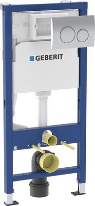 Инсталляция для унитаза Geberit Duofix, кнопка Delta20, хром 458.118.21.2