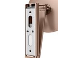 Косметическое зеркало Keuco iLook_move, с подсветкой, круглое, с сенсорной панелью, увеличение х5, красное золото шлифованное 17612 299002
