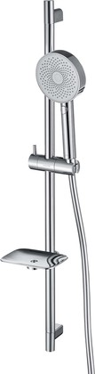 Душевой гарнитур Aquatek Вега, лейка 130мм, 3jet, штанга 800мм, хром AQ2031CR