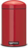 Мусорный бак с педалью Brabantia Retro, 12л, MotionControl, красный 483783