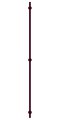 Полотенцесушитель электрический Сунержа Аскет 1650x122, пурпурный флок 58-0850-1650