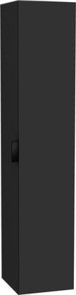Шкаф-пенал Keuco Edition 11, 1700x350, высокий, с корзиной для белья, петли справа, чёрный матовый 31331 330002