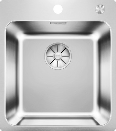Кухонная мойка Blanco Solis 400-IF/A, клапан-автомат PushControl, полированная сталь 526119