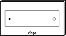 Смывная клавиша для унитаза Viega Visign for Style 12 двойной смыв, белая 596743