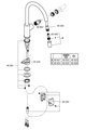 Смеситель для кухни Grohe BauEdge, с вытяжным изливом, хром 30536000
