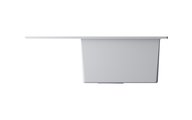 Кухонная мойка Omoikiri Daisen 65T-MA Tetogranit, с крылом, белый 4993514