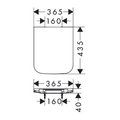 Сиденье для унитаза Hansgrohe CreekTide Q, без микролифта, белый 60125450