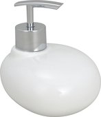 Ёмкость для жидкого мыла белая Wenko Pebble Stone 19496100