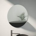 Зеркало круглое Evoform Shadow, d600, с металлической полочкой, чёрный BY 0561