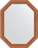 Зеркало Evoform Polygon 560x710 в багетной раме 60мм, бронзовые бусы на дереве BY 7054