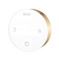 Косметическое зеркало Keuco iLook_move, с подсветкой, круглое, с сенсорной панелью, увеличение х5, латунь шлифованная 17612 259002
