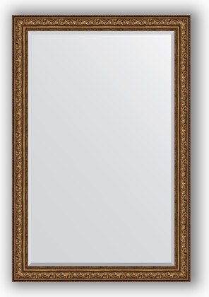 Зеркало Evoform Exclusive 1200x1800 с фацетом, в багетной раме 109мм, виньетка состаренная бронза BY 3635