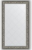 Зеркало Evoform Exclusive-G 990x1730 с гравировкой, в багетной раме 99мм, византия серебро BY 4415