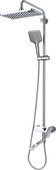 Душевая система Aquatek Ника, смеситель с длинным изливом, верхний душ 300x193мм, лейка 3jet, хром AQ2840CR
