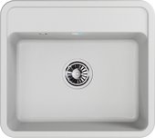 Кухонная мойка Granula Standart 5601, 560x500, кварц, Белый 5601, БЕЛЫЙ
