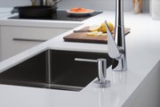 Смеситель для кухни Hansgrohe Metris M71 320, вытяжной душ 2jet Eco, сталь 14780800