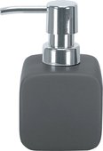 Дозатор для жидкого мыла Kleine Wolke Cubic, керамика, отдельностоящий, серый 5066901854