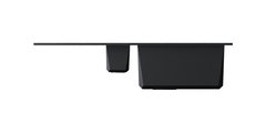 Кухонная мойка Omoikiri Sakaime 86-2-BL с крылом, Tetogranit, чёрный 4993117