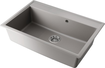 Кухонная мойка Omoikiri Daisen 77-GR, искусственный гранит, leningrad grey 4993628