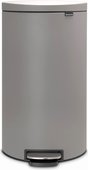 Мусорный бак Brabantia FlatBack+, 30л, минерально-серый 119569
