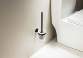 Ёршик для унитаза Aquatek Классик настенный, чёрный матовый AQ4510MB