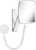 Зеркало косметическое Keuco iLook_move, настенное, LED-подсветка, 20x20см, хром 17613019000