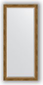 Зеркало Evoform Exclusive 730x1630 с фацетом, в багетной раме 70мм, состаренное бронза с плетением BY 3588