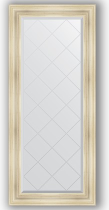 Зеркало Evoform Exclusive-G 690x1580 с гравировкой, в багетной раме 99мм, травлёное серебро BY 4160