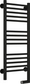 Полотенцесушитель электрический Сунержа Богема 2.0, прямая, 800x300, МЭМ справа, чёрный матовый 31-5205-8030