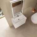 Тумба с умывальником AQUAme S3 80, подвесная, белый глянец AQM900380WH+1017000800001