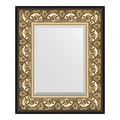 Зеркало Evoform Exclusive 500x600 с фацетом, в багетной раме 106мм, барокко золото BY 1373