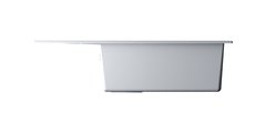 Кухонная мойка Omoikiri Sumi 78-LB-WH, с крылом, оборачиваемая, Tetogranit, белый 4993722