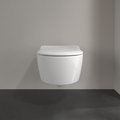 Сиденье с крышкой для унитаза Villeroy & Boch Avento SlimSeat, с функцией автоматического опускания (SoftClosing), со снимаемым сиденьем (QuickRelease), Альпийский белый 9M87S101